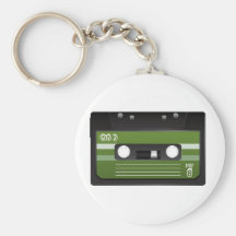 Casete verde llavero