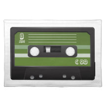 Casete verde manteles individuales