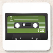 Casete verde posavasos de bebidas