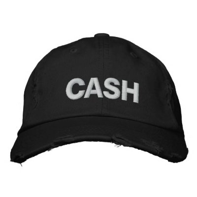 CASH EMBROIDERED BASEBALL CAP CASH EMBROIDERED BASEBALL CAP