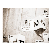 Casings at a scene post card
