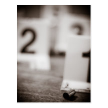 Casings at a scene post cards