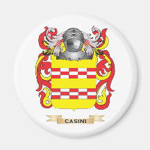 Casini Coat of Arms (Family Crest) Refrigerator Magnet