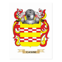 Casini Coat of Arms (Family Crest) Postcard