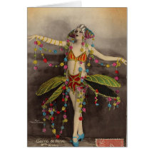 Casino de Paris Vintage Design Greeting Card