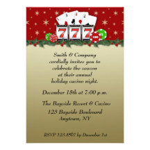 Casino Holiday Invitation