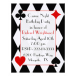 Casino Night Birthday Invitation