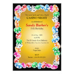 Casino Night Birthday Party Invitation Template