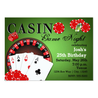 Casino Invitations & Announcements | Zazzle.com.au