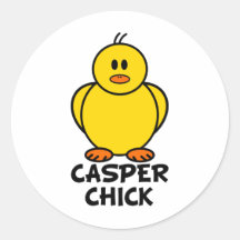 Casper Wyoming Chick Round Sticker