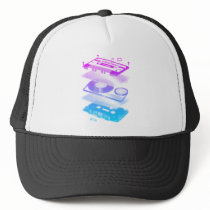 Cassette Explosion View - Music Tape Retro DJ hats