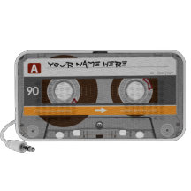 Cassette Tape Customisable Doodle Laptop Speakers