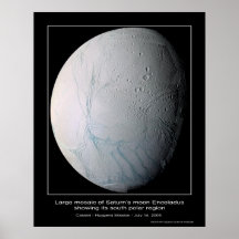CassiniMission-Enceladusstripes_ca Poster