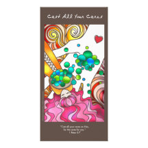 Cast All Your Cares Personalized Photo Card