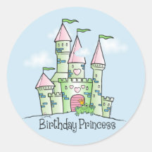 Castle Birthday Princess Sticker
