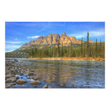 Castle Mountain, Banff, Alberta Photographic Print