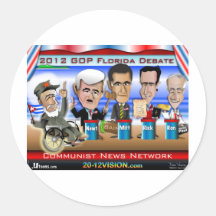 Castro Florida Debate Round Sticker