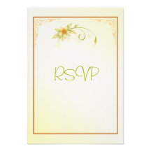 Casual Spring Floral RSVP Wedding Invitation
