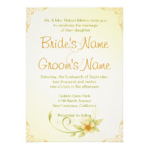 Casual Spring Floral Wedding Invitation