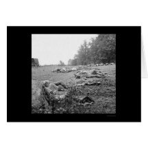 Casualties During the Battle of Gettysburg 1863 Greeting Cards