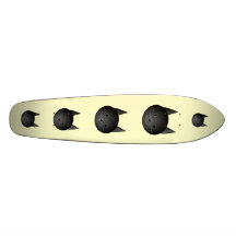 Cat. Adorable black kitty. Skateboard Decks