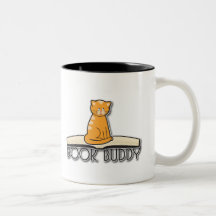 Cat and Books Mug