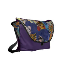 Cat and Mouse Rickshaw Messenger Bag