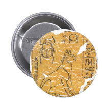 cat and scarab pinback buttons