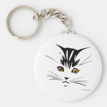 Cat Art Design Keychain