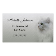 Cat Care Business Card