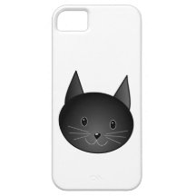 Cat. Cute black kitty. iPhone 5 Cases
