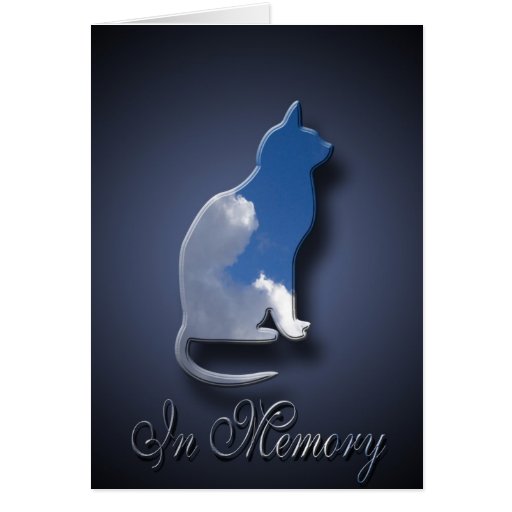 Cat Death Sympathy For Pet Owner Greeting Card