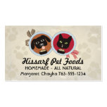 Cat dog emblem paw print homemade pet food chef business card template