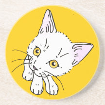 cat drink coaster