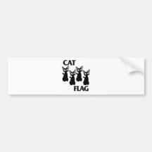 CAT FLAG 2 BUMPER STICKER