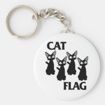 CAT FLAG 2 KEYCHAIN