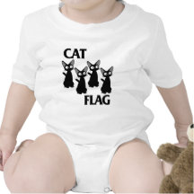 CAT FLAG 2 ROMPERS