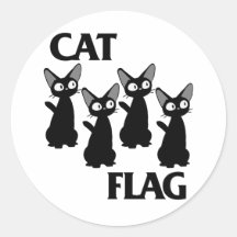 CAT FLAG 2 STICKERS