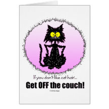 Cat Hair...Gifts for Cat Lovers Card
