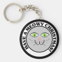 Cat Holiday: Have a Meowy Christmas Key Chain