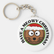 Cat Holiday: Have a Meowy Christmas Key Chains