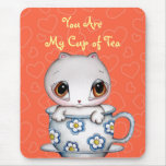 Cat in a Teacup Mousepad
