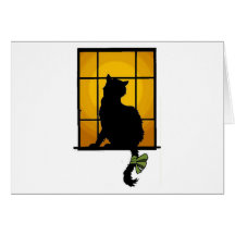 Cat in the Window Greeting Card