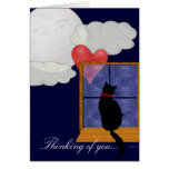 Cat in Window Card - Thinking of you