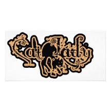 Cat Lady Orange Photo Greeting Card