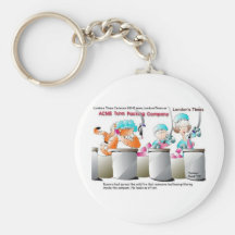 Cat Larceny Funny Cards Mugs Tees & Gifts Key Chain