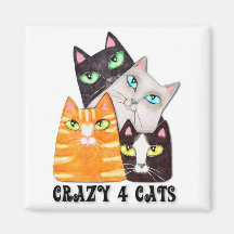 Cat Lover Fridge Magnet