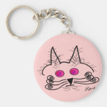 Cat Lovers Abstract Art Gifts Keychains