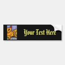 Cat on Piano Keyboard Bumper Stickers