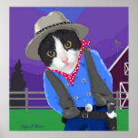 Cat on the Range Posters